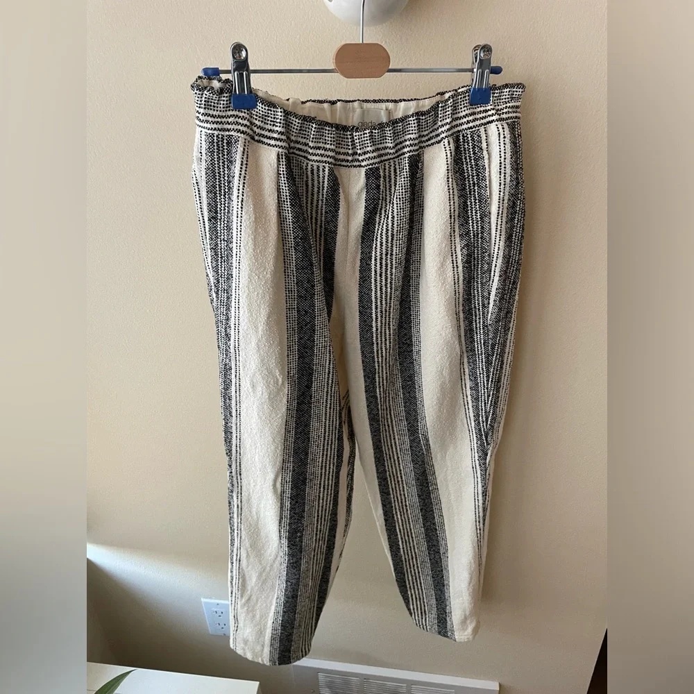Giada Forte Striped Cotton Black White Pants size 2 - Picture 1 of 11